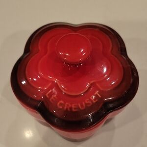 Le Creuset Cerise Red Retired Flower Cocotte